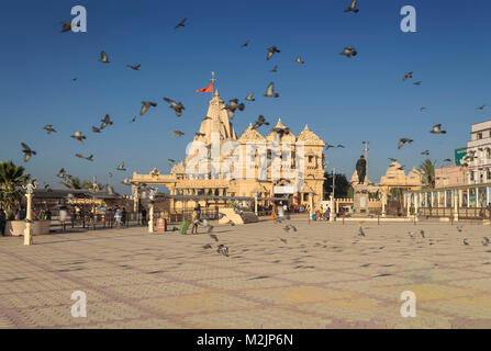 Somnath , Gujarat, India, December 14,2014- A Present View Of Carved Entry Gate And Somnath Temple Stock Photo