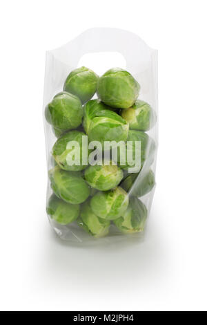 fresh brussels sprouts isolated on white background Stock Photo