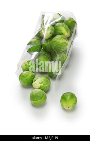 fresh brussels sprouts isolated on white background Stock Photo