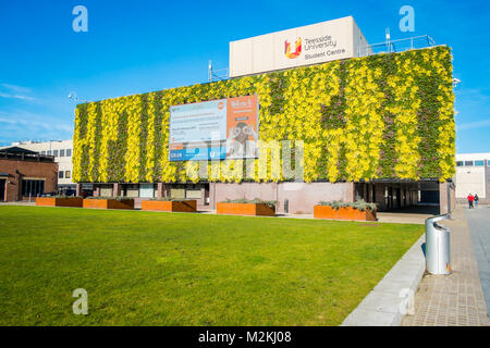 Teesside University Middlesbrough Campus Student Centre Building in winter Stock Photo