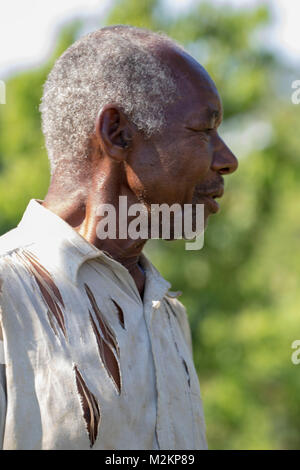 brother 'D' Jamaican third age cowboy, Manchester parish, Jamaica,West Indies, Caribbean Stock Photo