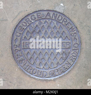 George Andrews Coal Plate - Finsbury Park, London Stock Photo