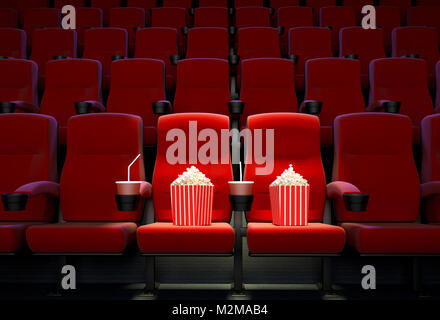 3D render representing the concept of reserved seats. Stock Photo
