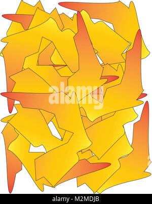 Abstract: Fire Splinters Stock Vector