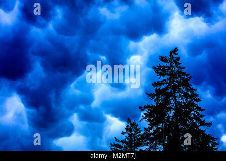 Dramatic clouds Stock Photo