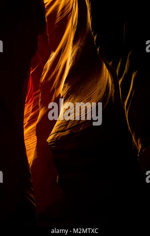 Antelope Canyon in the Navajo Reservation near Page, Arizona USA Stock Photo
