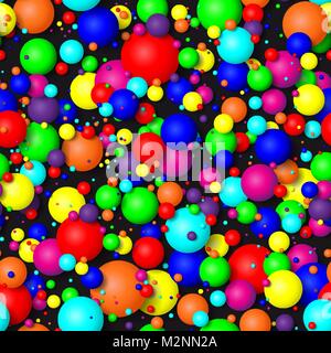 Seamless background of colorful bubbles. Stock Vector