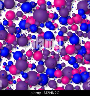 Seamless background of colorful bubbles. Stock Vector