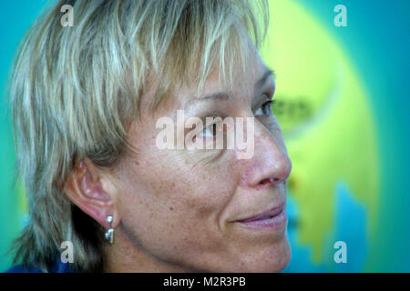 SPARKASSENCUP LEIPZIG 2003 MARTINA NAVRATILOVA Stock Photo