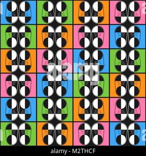 Abstract colors shoes pattern. Vector illustration Stock Vector