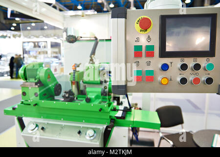 CNC machines in the factory Stock Photo