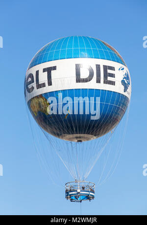 Berlin, Mongolfiera Hi Flyer, captive balloon, world balloon, flying observation deck,Germany Stock Photo