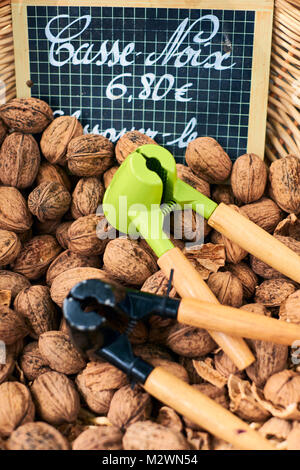 Locally produced Walnuts for sale in the Dordogne France Stock Photo