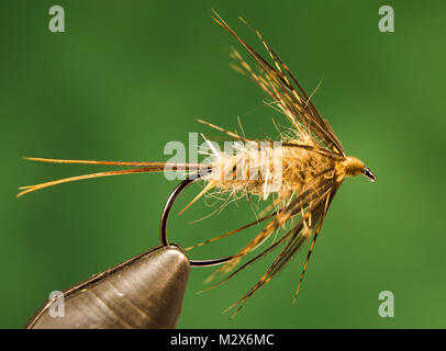 Fly Fishing Flies - Hares Ear Nymphs Stock Photo - Alamy