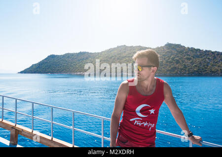 ancient city on the Kekova Stock Photo