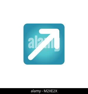 External Link Icon with Arrow showing the user that they will leave app Stock Vector