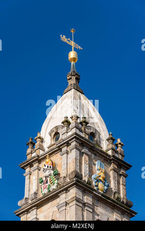 Reichenturm (Tower of the Rich), leaning tower in Bautzen, Upper Lusatia region of Saxony, Germany Stock Photo