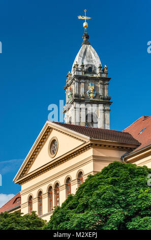 Reichenturm (Tower of the Rich) over Museum Bautzen, in Bautzen, Upper Lusatia region of Saxony, Germany Stock Photo