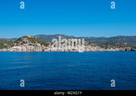 ancient city on the Kekova Stock Photo