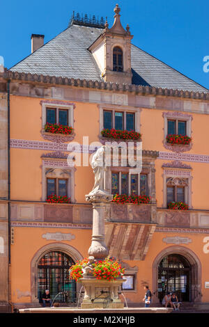 Mairie d'Obernai - Town Hall, Obernai, Alsace, France Stock Photo