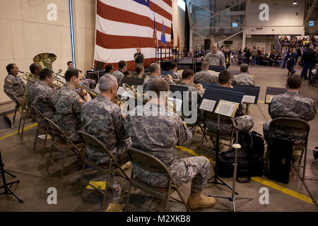 More than 200 members of the 45th Infantry Brigade Combat Team returned to Oklahoma on March 22, 2012, after spending more than 8 moths in Afghanstan. 45th IBCT Soldiers Return to Oklahoma (03.22.2012) 001 by Oklahoma National Guard Stock Photo