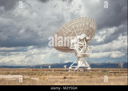 Very Large Array (VLA) Radio Telescopes located at the National Radio Astronomy Observatory Site in Socorro, New Mexico. Stock Photo