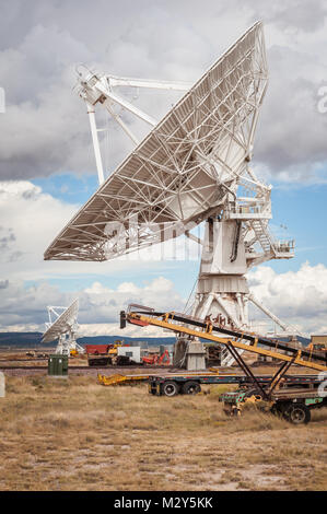 Very Large Array (VLA) Radio Telescopes located at the National Radio Astronomy Observatory Site in Socorro, New Mexico. Stock Photo