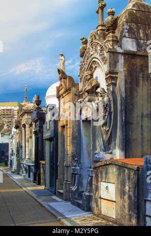 La Recoleta Cemetery in Buenos Aires Stock Photo