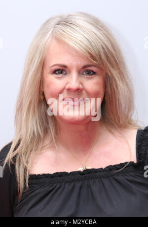 Actress Sally Lindsay from the cast of Will &amp; Grace, attends a photo call at BAFTA in London ahead of a special screening event for the forthcoming series of the show. Stock Photo