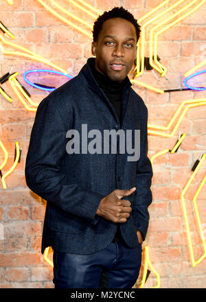 Lemar attending The Black Panther European Premiere at The Eventim Apollo Hammersmith London. Stock Photo