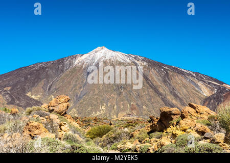Teide volcano in Tenerife. Spain. Canary Islands. Teide is the main attraction of Tenerife island and national Park Stock Photo