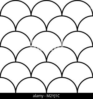 Scandinavian style vector pattern, seamless modern design in black and white, simple background Stock Vector
