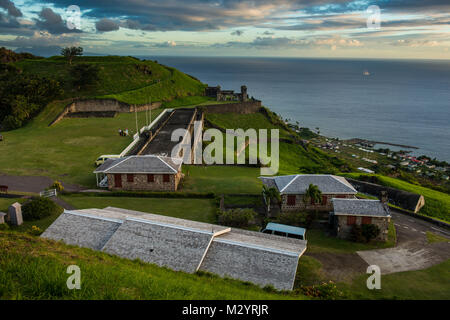 Unesco world heritage Brimstone hill fortress, St. Kitts and Nevis, Carribean