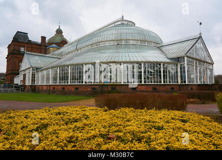 Peoples Palace and Winter Garden building in Glasgow, UK. Stock Photo