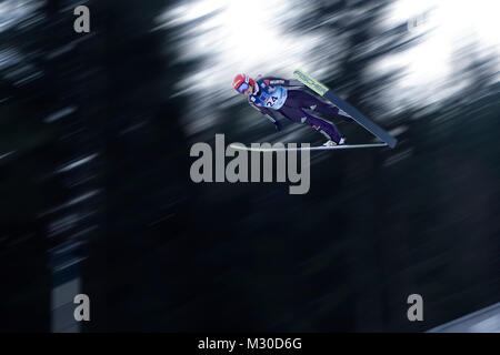 Juliane Seyfarth of Germany in action at the finish area during the ...