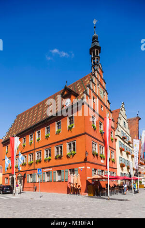 Germany, Bavaria, Romantic Road, Dinkelsbuhl, Street Scenes Stock Photo