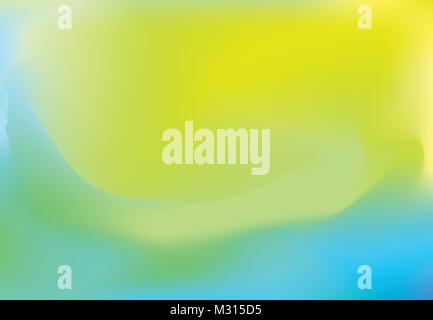 Holi background with blue yellow and green color, vector Stock Vector