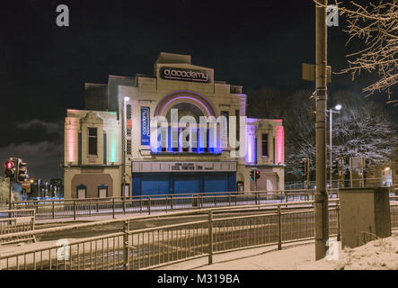 The O2 Academy music venue is housed in the restored art deco New Bedford cinema building in Glasgow, Scotland, UK. Stock Photo