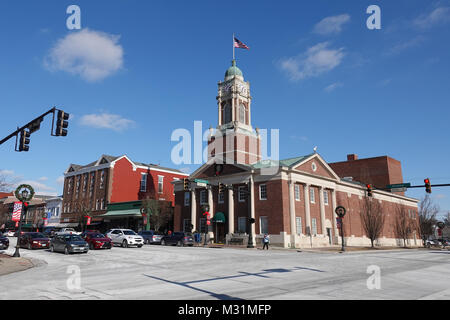 Main street of small town. Lebanon, Indiana Stock Photo: 89755398 - Alamy