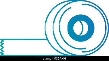 sticking plaster roll icon Stock Vector