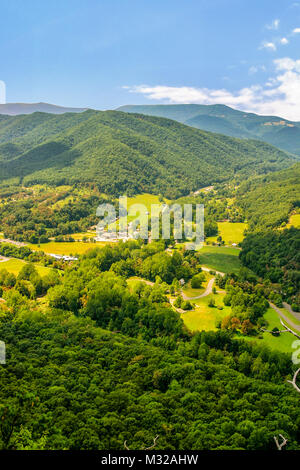 View from Spruce Knob National Recreation Area. The highest point in West Virginia is at the summit of Spruce Mountain, Spruce Knob in Pendleton Count Stock Photo