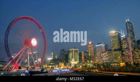 Funfair and Carnival in central Hong Kong, China. Stock Photo