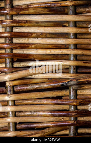 Abstract background texture woven of willow twigs Stock Photo