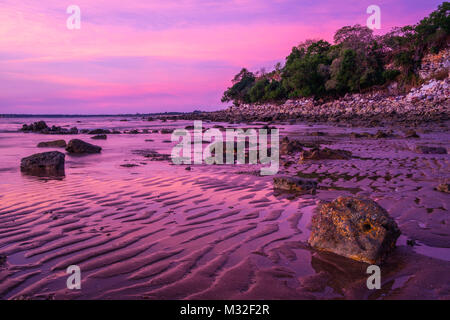 Sunset at Mindil Beach Darwin, Northern Territory, Australia Stock Photo