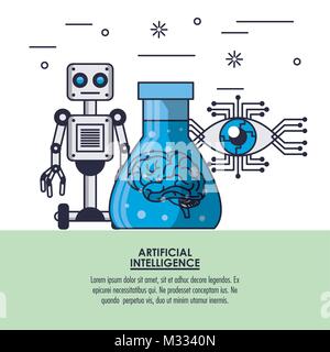 Artificial intelligence technology Stock Vector