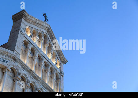 Cagliari, Italy - DEC, 2017 View of Cagliari cathedral - Saint Mary - Low light - Sardinia Stock Photo