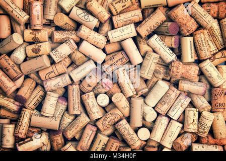 Wine corks background Stock Photo