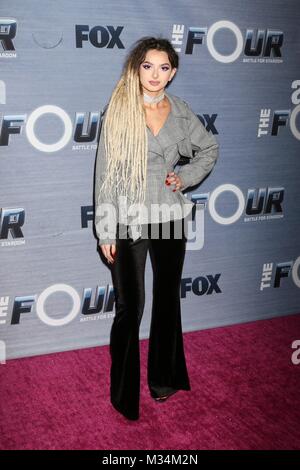 Los Angeles, CA, USA. 8th Feb, 2018. Zhavia at arrivals for THE FOUR: BATTLE FOR STARDOM Season Finale Viewing Party, Delilah in West Hollywood, Los Angeles, CA February 8, 2018. Credit: Priscilla Grant/Everett Collection/Alamy Live News Stock Photo