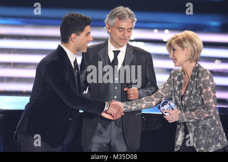 Sanremo 2013 - Amos e Andrea Bocelli 