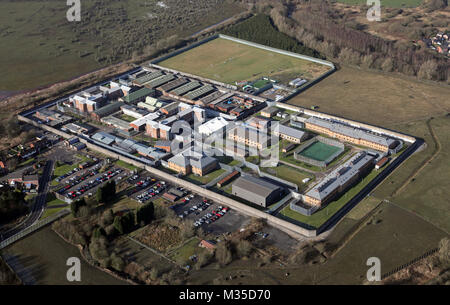 aerial view of HMP Hindley prison Stock Photo - Alamy